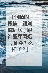 何晴的三段情:跟刘威同居,跟许亚军离婚,如今怎么样了?