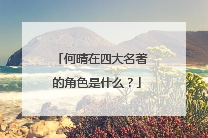 何晴在四大名著的角色是什么？