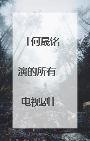 何晟铭演的所有电视剧