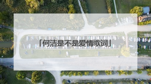 何洁是不是爱情歌词