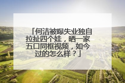 何洁被曝失业独自拉扯四个娃,晒一家五口同框视频,如今过的怎么样?