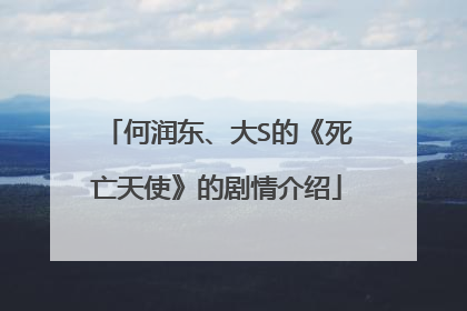 何润东、大S的《死亡天使》的剧情介绍