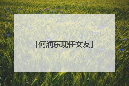 何润东现任女友