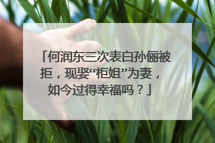 何润东三次表白孙俪被拒，现娶“柜姐”为妻，如今过得幸福吗？
