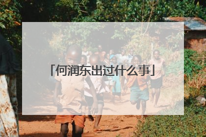 何润东出过什么事