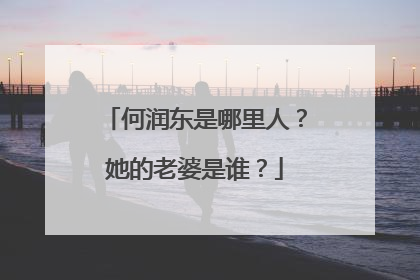 何润东是哪里人?她的老婆是谁?