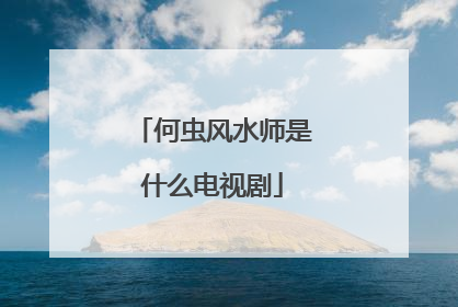 何虫风水师是什么电视剧