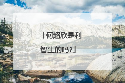何超欣是利智生的吗?