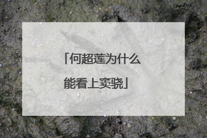 何超莲为什么能看上窦骁