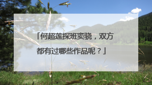 何超莲探班窦骁，双方都有过哪些作品呢？