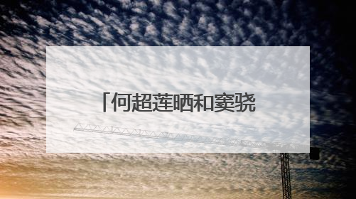 何超莲晒和窦骁出游照，二人的感情有多好？