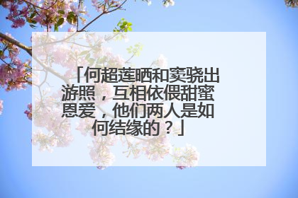 何超莲晒和窦骁出游照，互相依偎甜蜜恩爱，他们两人是如何结缘的？