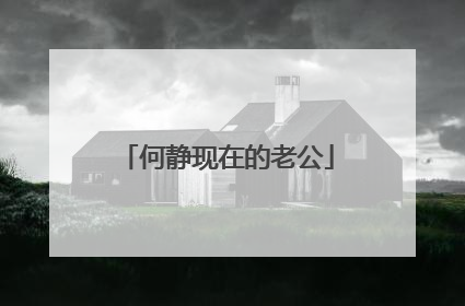 何静现在的老公