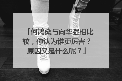 何鸿燊与向华强相比较,你认为谁更厉害?原因又是什么呢?