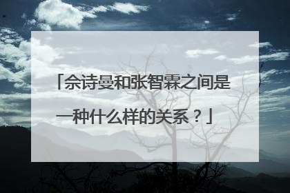 佘诗曼和张智霖之间是一种什么样的关系？