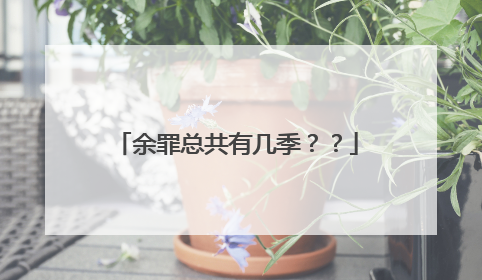 余罪总共有几季？？