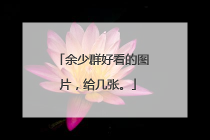 余少群好看的图片，给几张。