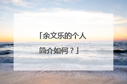 余文乐的个人简介如何？