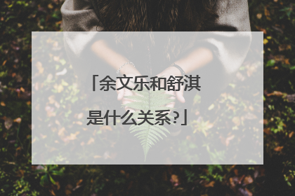 余文乐和舒淇是什么关系?