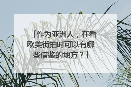 作为亚洲人，在看欧美街拍时可以有哪些借鉴的地方？