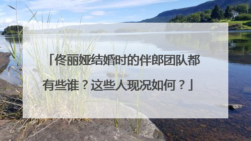 佟丽娅结婚时的伴郎团队都有些谁？这些人现况如何？