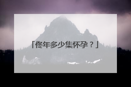 佟年多少集怀孕？