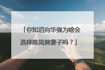 你知道向华强为啥会选择陈岚做妻子吗？