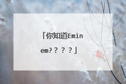 你知道Eminem????