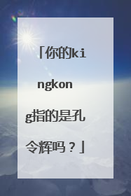 你的kingkong指的是孔令辉吗?