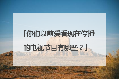 你们以前爱看现在停播的电视节目有哪些?