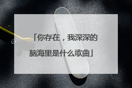 你存在，我深深的脑海里是什么歌曲