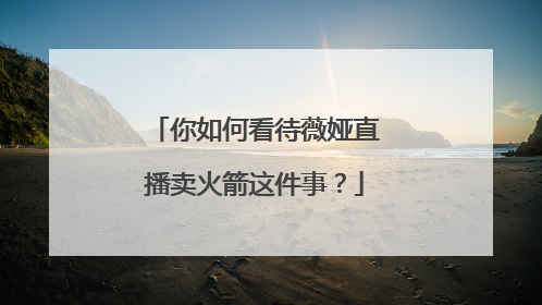 你如何看待薇娅直播卖火箭这件事?