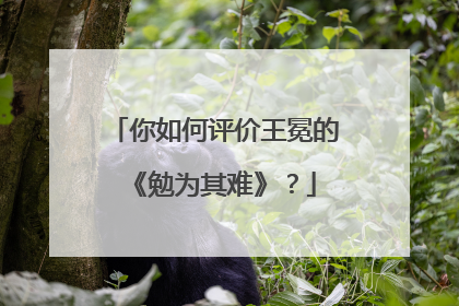 你如何评价王冕的《勉为其难》?