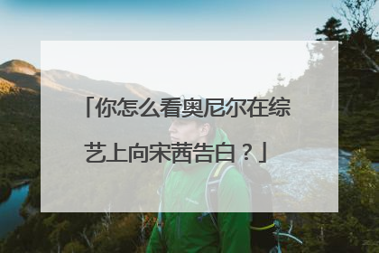 你怎么看奥尼尔在综艺上向宋茜告白?