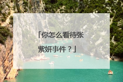 你怎么看待张紫妍事件？