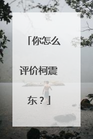 你怎么评价柯震东？