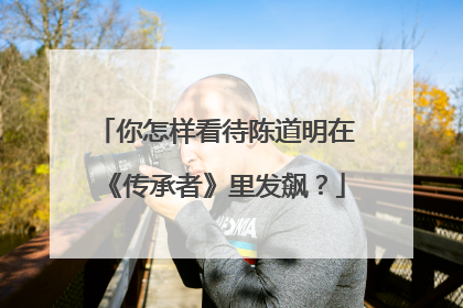 你怎样看待陈道明在《传承者》里发飙?