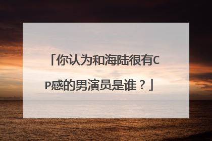 你认为和海陆很有CP感的男演员是谁？