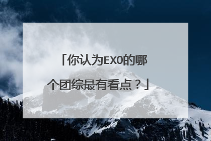 你认为EXO的哪个团综最有看点？