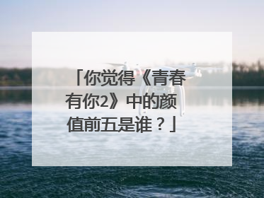 你觉得《青春有你2》中的颜值前五是谁？