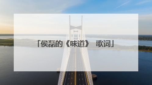 侯磊的《味道》 歌词