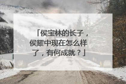 侯宝林的长子，侯耀中现在怎么样了，有何成就？