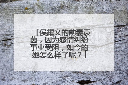 侯耀文的前妻袁茵，因为感情纠纷事业受阻，如今的她怎么样了呢？