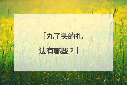 丸子头的扎法有哪些?