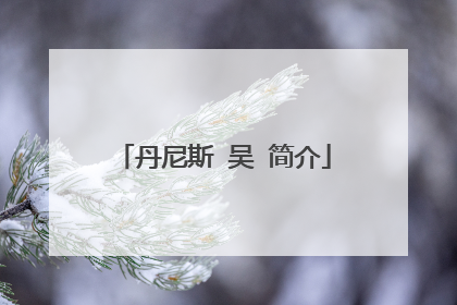 丹尼斯 吴 简介