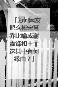 为何网友把玄彬宋慧乔比喻成谢霆锋和王菲这其中有何缘由?