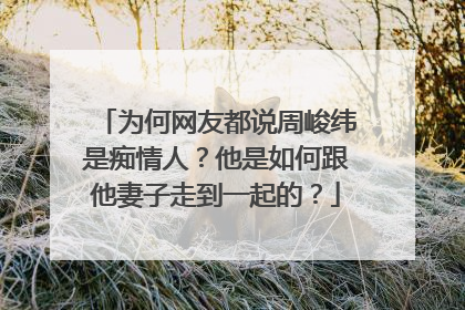 为何网友都说周峻纬是痴情人？他是如何跟他妻子走到一起的？