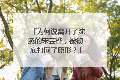 为何说离开了沈腾的宋芸桦，被彻底打回了原形？