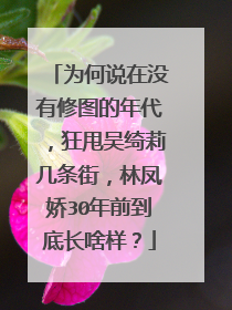 为何说在没有修图的年代，狂甩吴绮莉几条街，林凤娇30年前到底长啥样？