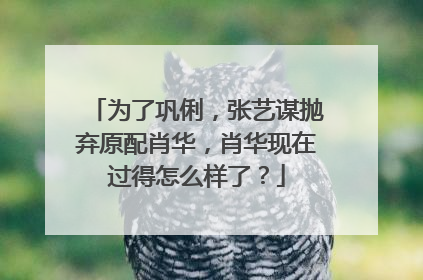 为了巩俐,张艺谋抛弃原配肖华,肖华现在过得怎么样了?